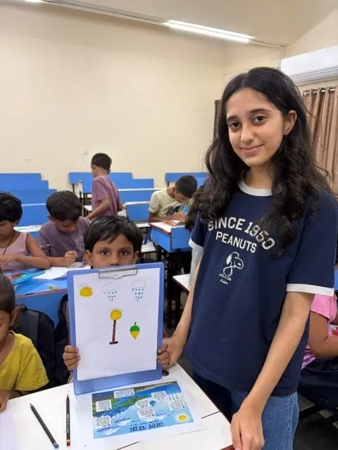 Drawings and poems about the water cycle and the monsoon.